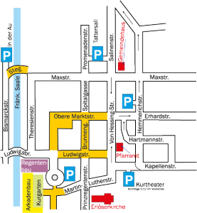 Lageplan Gemeindehaus Erloeserkirche